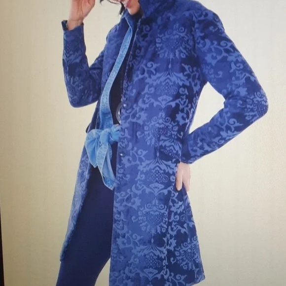 Chico Chenille Jacquard Coat/Jacket Chico Sz 2 US L - Picture 1 of 14